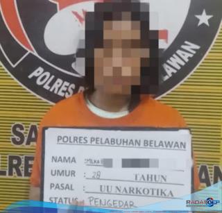Wanita Muda Pengedar Shabu Diciduk Sat Narkoba Polres Pelabuhan Belawan